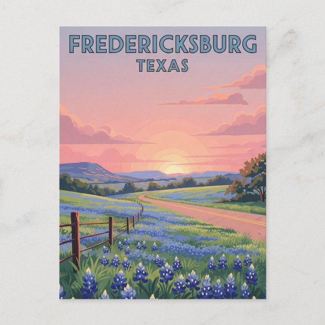 Fredericksburg Texas Travel Postcard (Front)