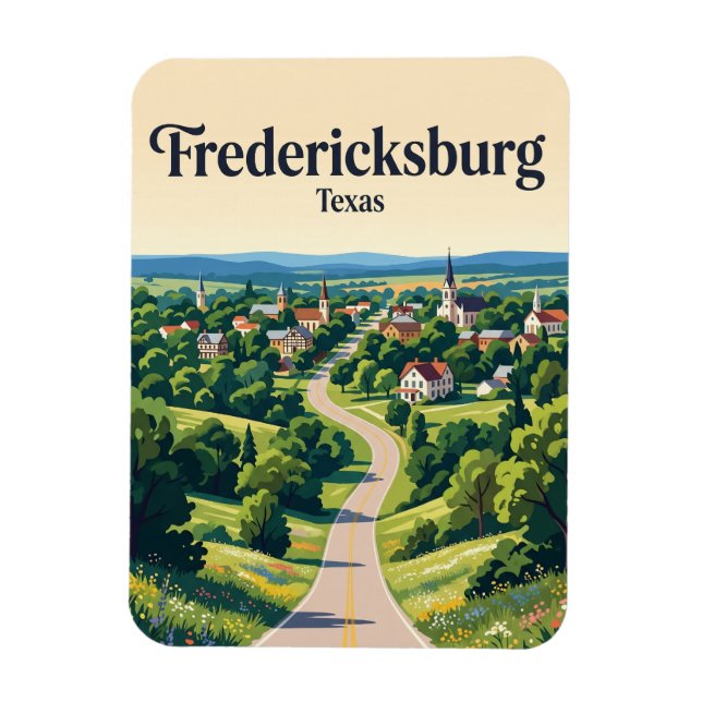 Fredericksburg USA Magnet (Vertical)