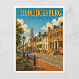 Fredericksburg Virginia Historic Downtown GeoSaga Postcard