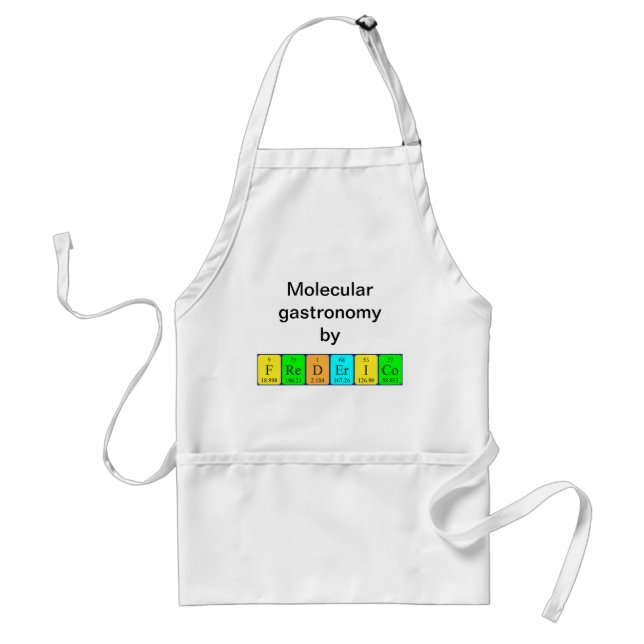Frederico periodic table name apron (Front)
