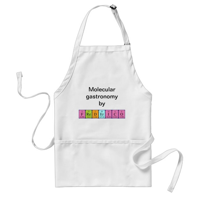 Frederico periodic table name apron (Front)