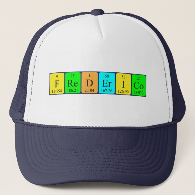 Frederico periodic table name hat (Front)
