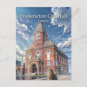 Fredericton City Hall, Fredericton Canada Postcard
