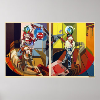 Frederik Bellanger femme&homme jambes croisees Poster