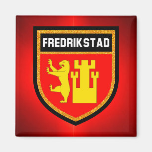 Fredrikstad Flag Magnet