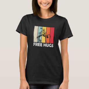 Free A Hugs Pro Wrestler Funny Wrestling Premium T-Shirt