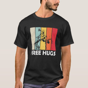 Free A Hugs Pro Wrestler Funny Wrestling T-Shirt