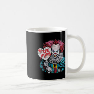 Free A Hugs Scary Clown Character Valentine Hallow Coffee Mug