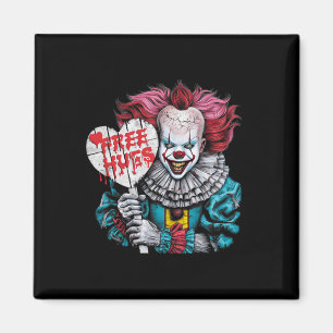 Free A Hugs Scary Clown Character Valentine Hallow Magnet