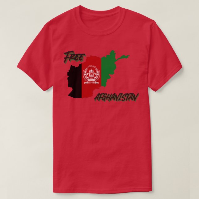 Free Afghanistan T-Shirt (Design Front)