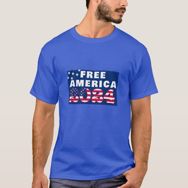 Free America (dark) T-Shirt (Front)