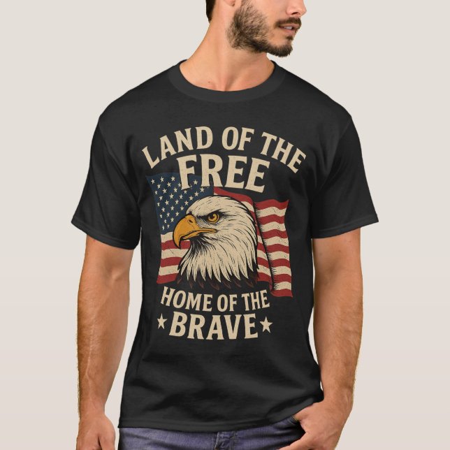 Free and Brave T-Shirt (Front)
