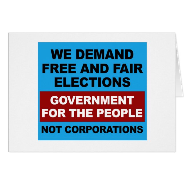 Free and Fair Elections (Front Horizontal)