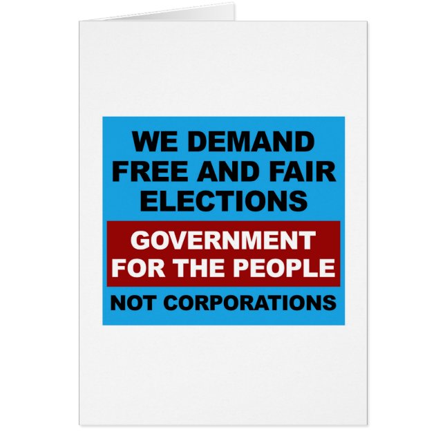 Free and Fair Elections (Front)