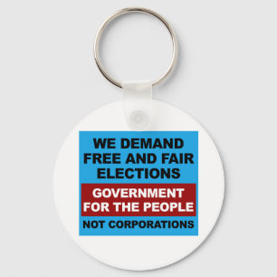 Free and Fair Elections Key Ring