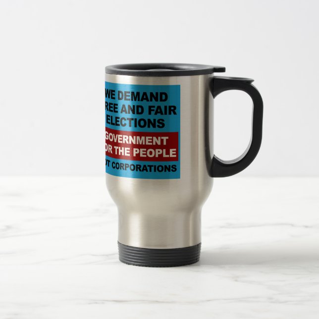 Free and Fair Elections Travel Mug (Right)