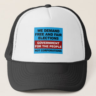Free and Fair Elections Trucker Hat