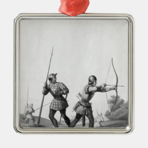 Free archers during the reign of Louis XI Metal Tree Decoration