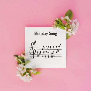 Free as a bird, birthdaysong, customisable
