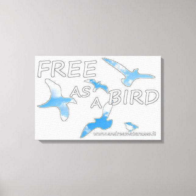 Free as a Bird  Canvas Print (Front)