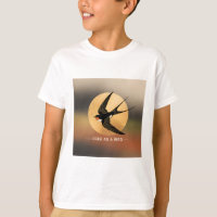 Free as a Bird - Elegant Swallow with Golden Sun D