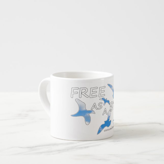 Free as a Bird   Espresso Cup (Front Left)