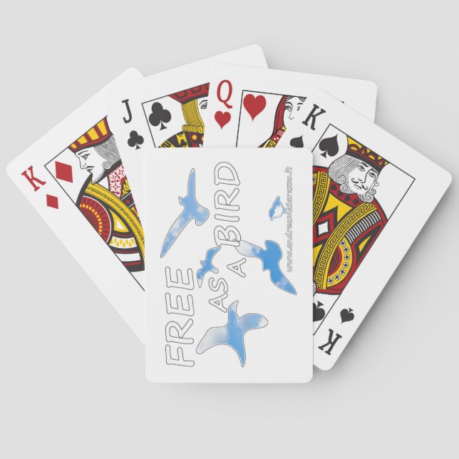 Free as a Bird   Playing Cards (Back)