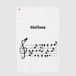 Free as a bird, song birds customisable golf towel