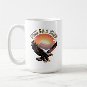 Free as a Bird T-shirt for men for warm weather Coffee Mug