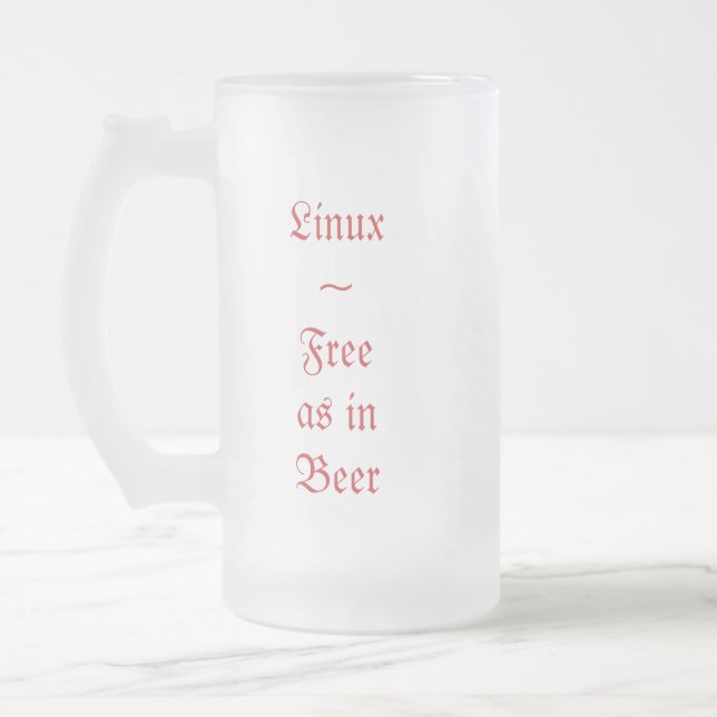 Free as in Beer Mug V2 (Left)