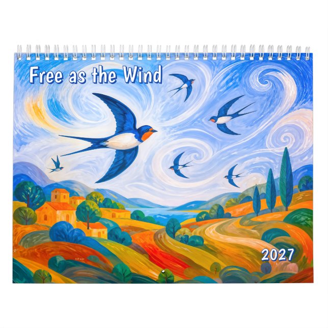 Free as the Wind  Calendar (Cover)