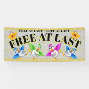FREE AT LAST Banner