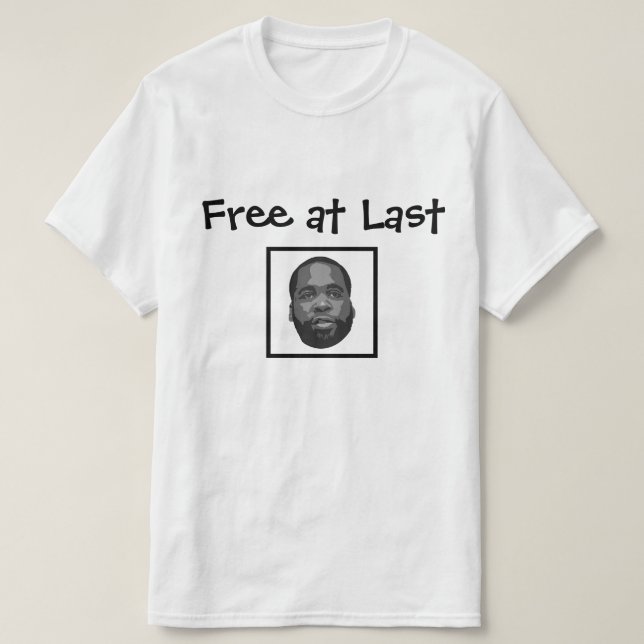 Free at Last - Kwame Kilpatrick T-Shirt (Design Front)