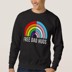 Free Aunt Hugs Rainbow Transgender Flag Lgbtq Gay Sweatshirt