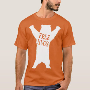 Free Bear Hugs Funny Animal Puns Extrovert T-Shirt