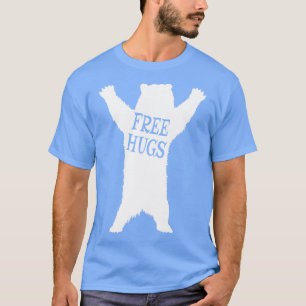 Free Bear Hugs Funny Animal Puns Extrovert T-Shirt