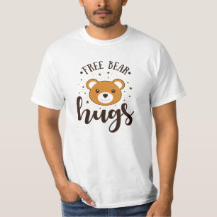 Free Bear Hugs Retro Men’s Graphic Tee