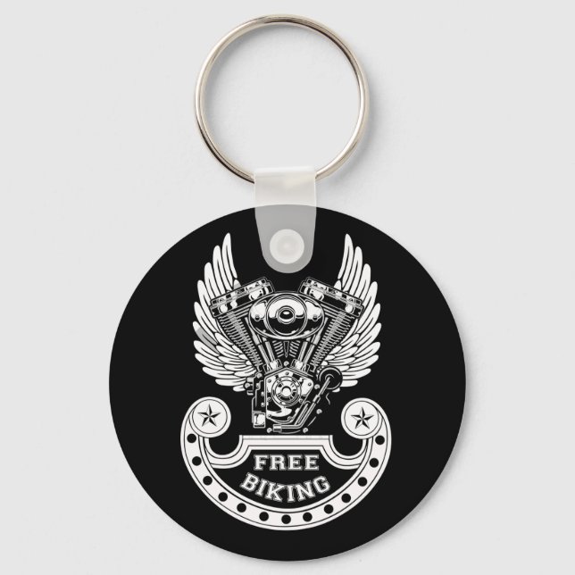 Free biking key ring (Front)