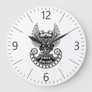 Free biking large clock