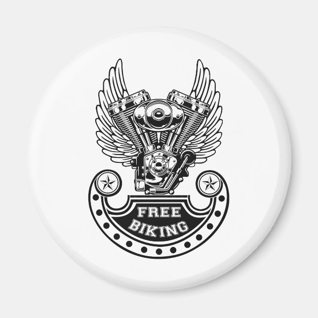 Free biking magnet (Front)