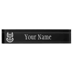 Free biking nameplate