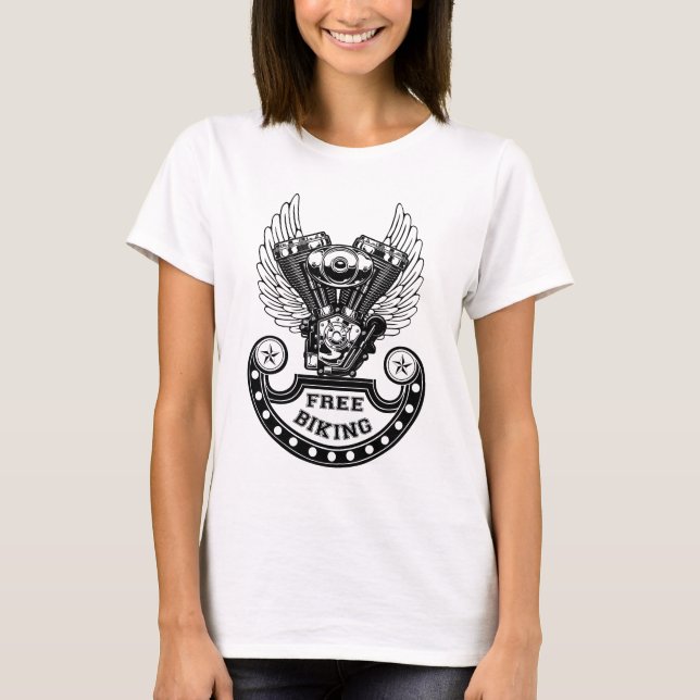 Free biking T-Shirt (Front)
