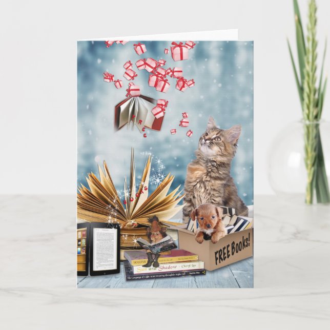 Free Books Holiday Card (Front)