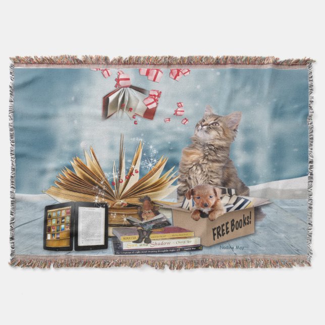 Free Books Throw Blanket (Front)