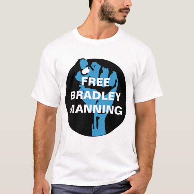 FREE BRADLEY MANNING T-Shirt (Front)