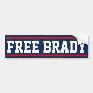 Free Brady bumper sticker