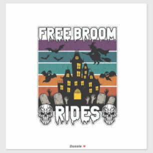 Free Broom Rides Halloween Haunted House Witch Sku