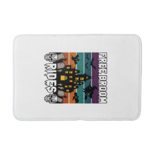 Free Broom Rides Halloween Haunted House Witch Sku Bath Mat