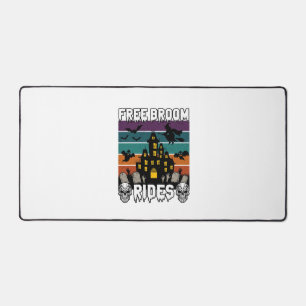 Free Broom Rides Halloween Haunted House Witch Sku Desk Mat