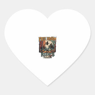 Free Broom Rides Halloween Witch Cat Skulls_1 Heart Sticker